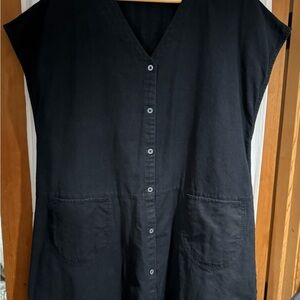 Gudrun Sjoden Black Button-Down Tunic